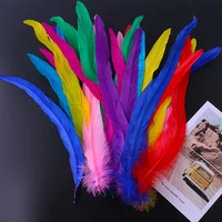 20 pieces natural feather feather wedding party decorations diy colorful rooster feather jewelry making hair accessories 20 30cm