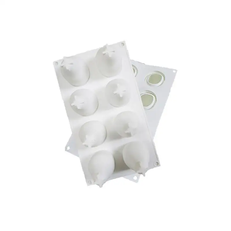 

Cupcake Baking Mold 8-Cavities Pear Shape Mousse Cake Mould Silicone Dessert Molds For DIY Chocolate Pastry Truffle Jelly