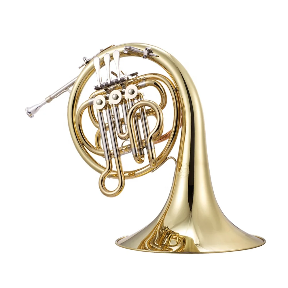 

Factory Direct Cheap Bb 3 Key Single Gold French Horn