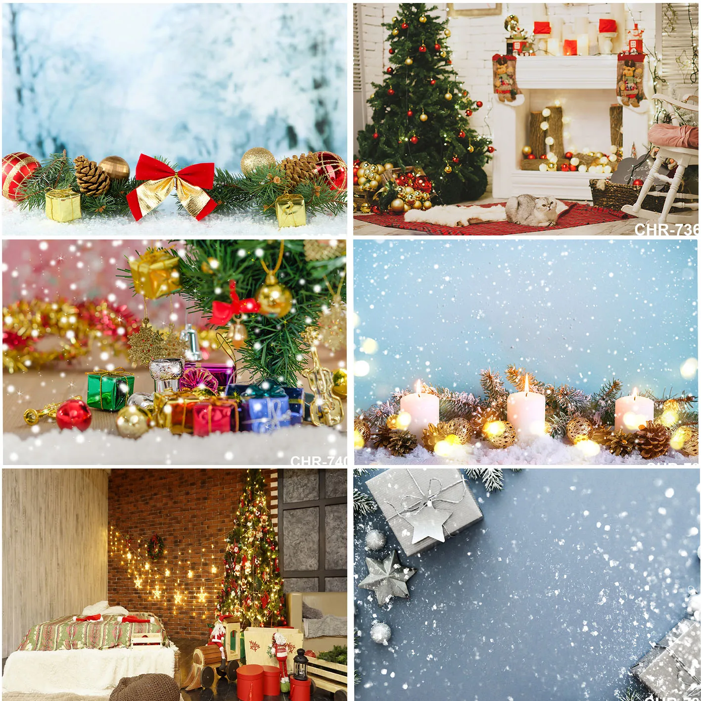 

Снежные Рождественские фоны для детей, портрет, празднование, интерьер на заказ, Рождественские елки, подарки, Подарочные фоны, баннер, студия