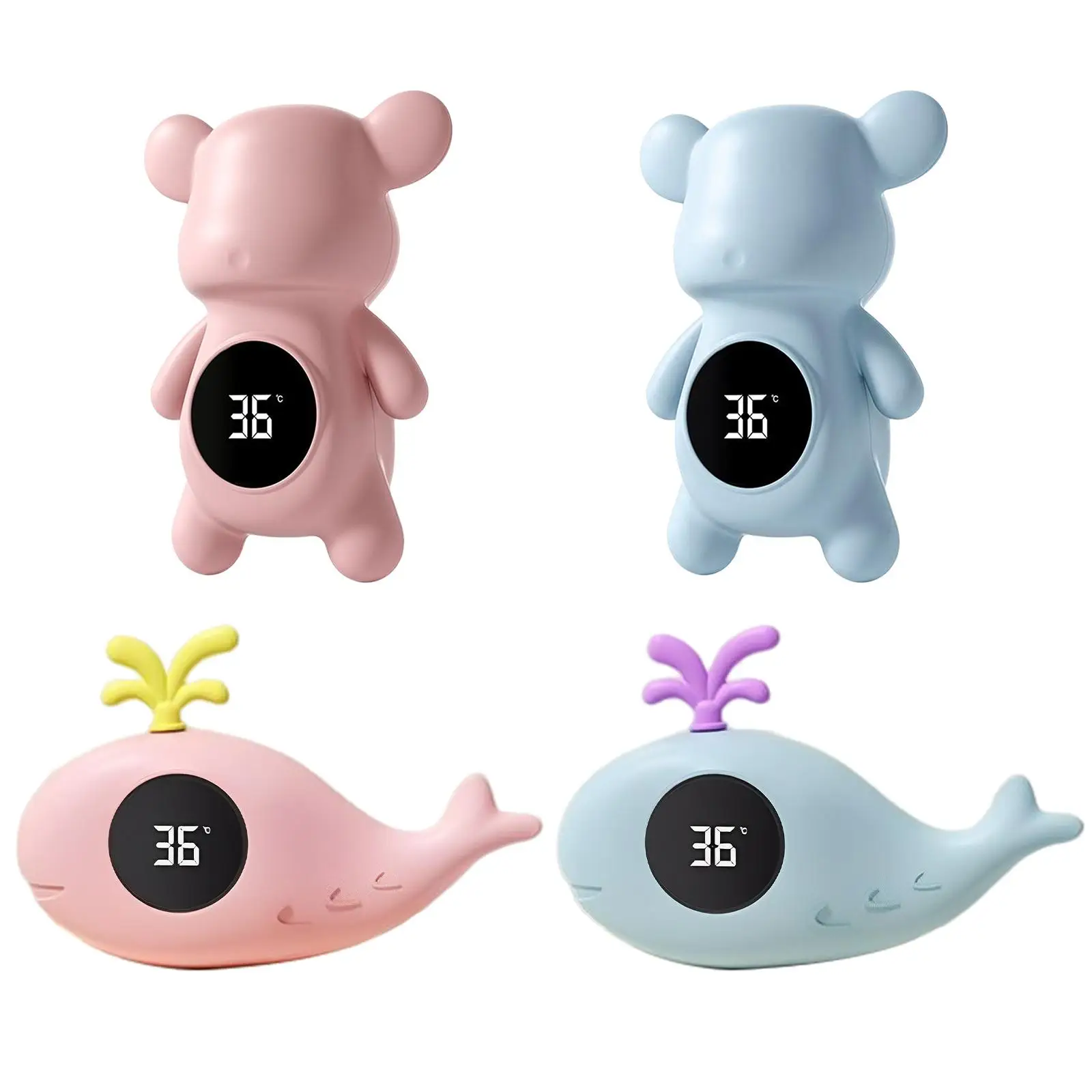 

water Temperature Sensor Waterproof Cute Animal Shape Cartoon bath temperature for Bathtub Swimming Toddlers