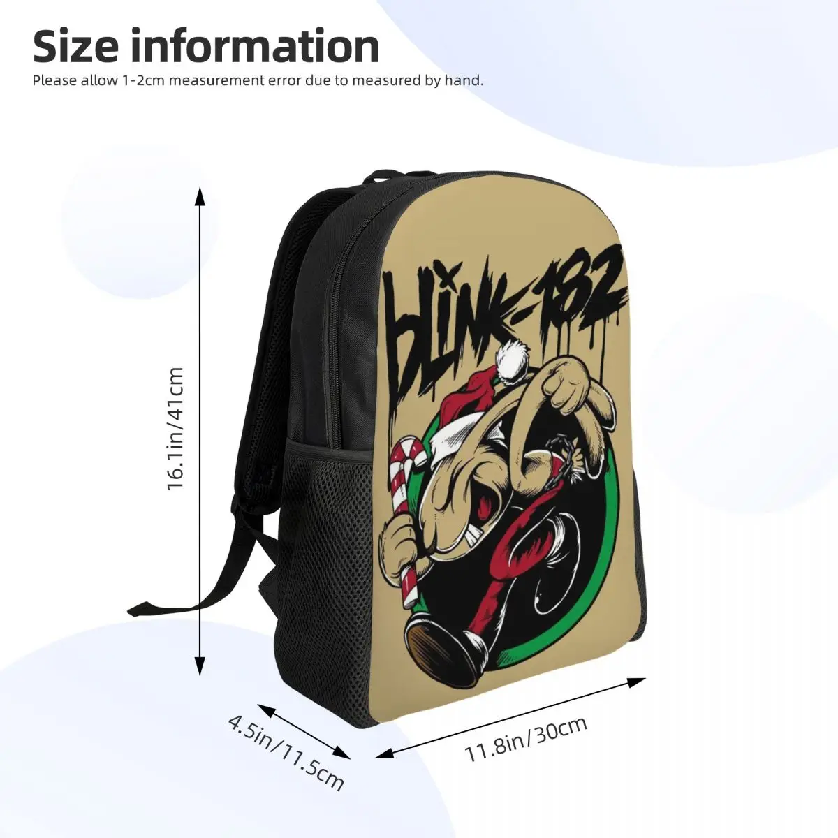 Пользовательский панк-рок забавный рюкзак для ноутбука B-Blinkes 182 женский и мужской
