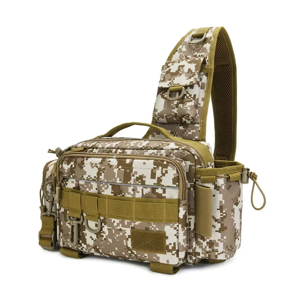 

Multifunctional Fishing Tackle Bags Large Capacity Shoulder Crossbody Bag Waist Pack Outdoor Fishing Gear Storage Bag