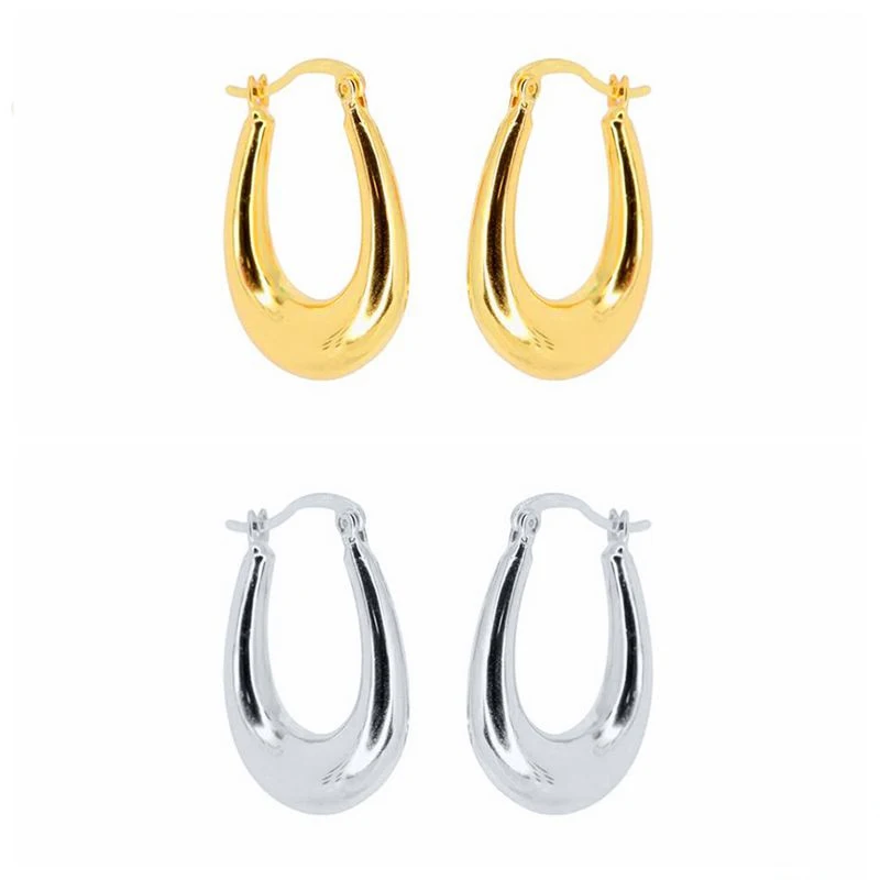 

S925 silver U-shaped all-match simple ear jewelry ladies fashion jewelry trend Ins with the same earring gift