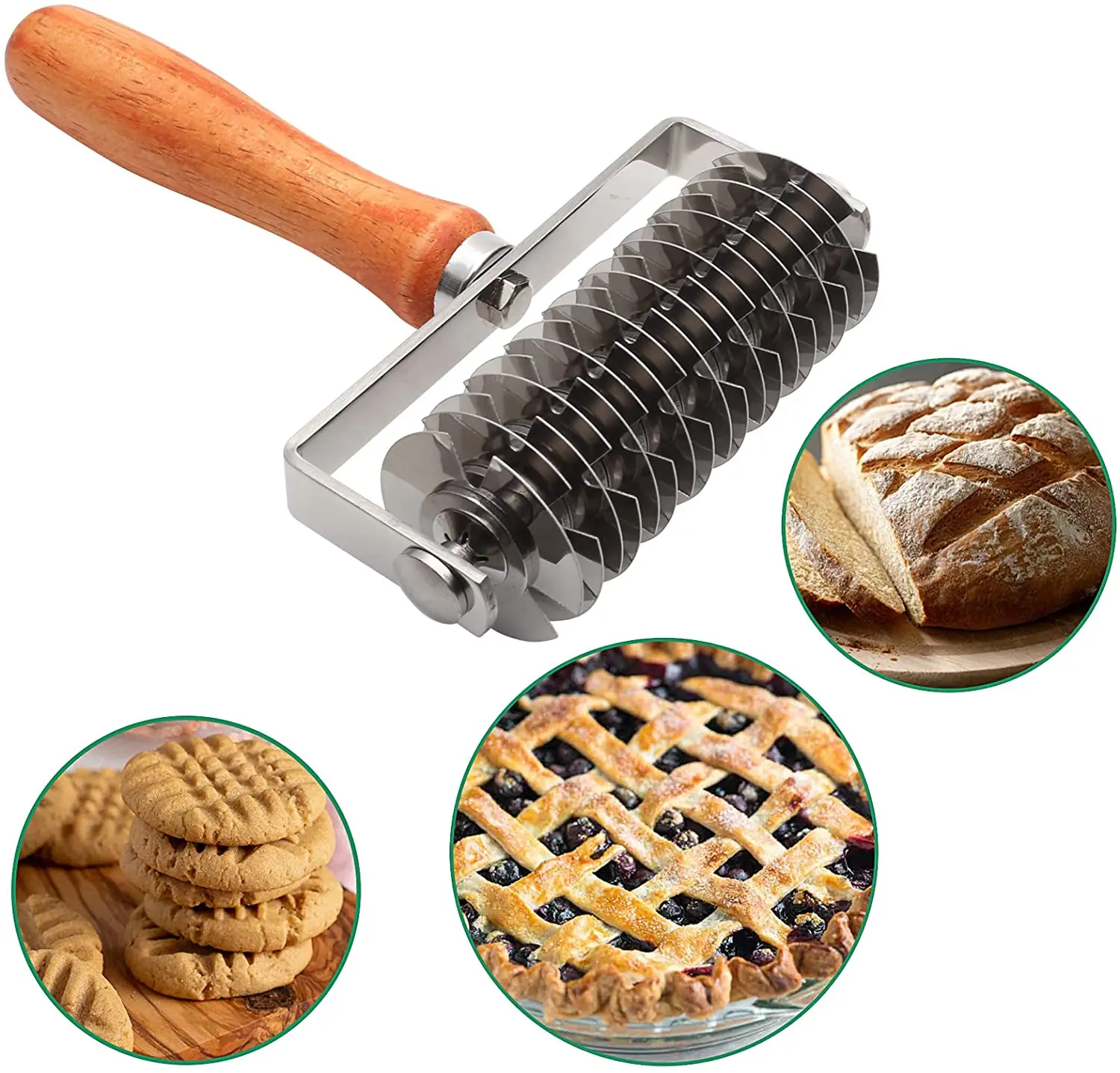 

zhi yi stainless steel dough lattice top cookie baking tool cake bread net knife bread net knife dough lattice bread dockers piz