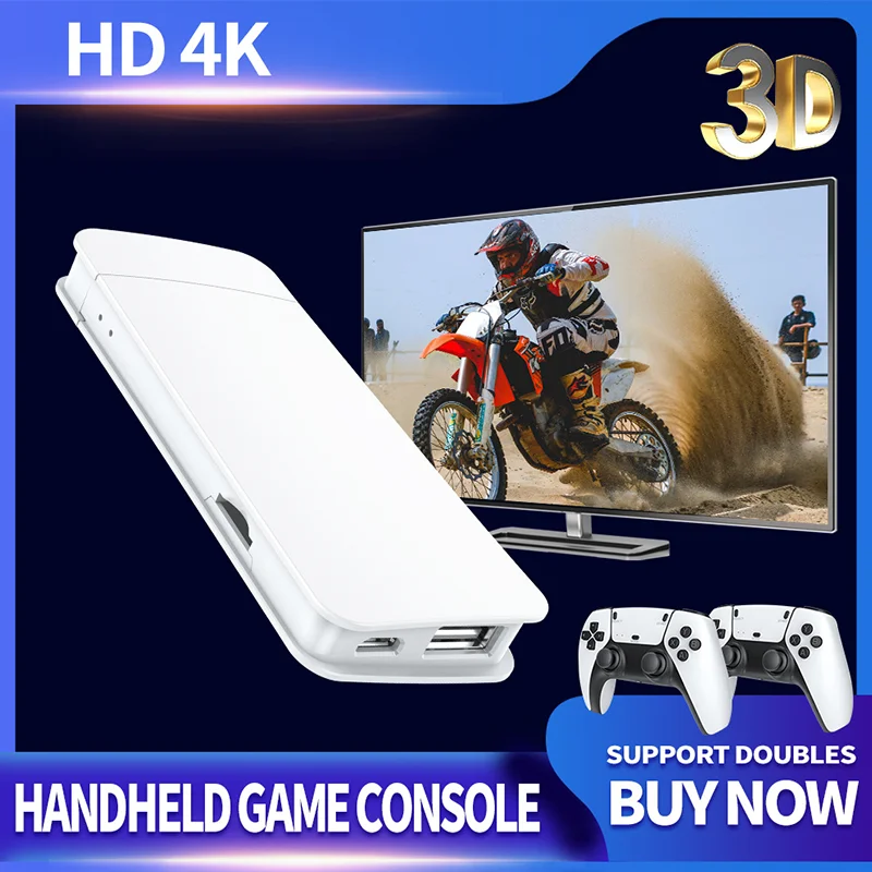 

M15 4K HD Game Console P5 2.4G Wireless Controllers 20+Simulators GB2 DDR3 256MB 128G 40000Games Retro Video Game Console