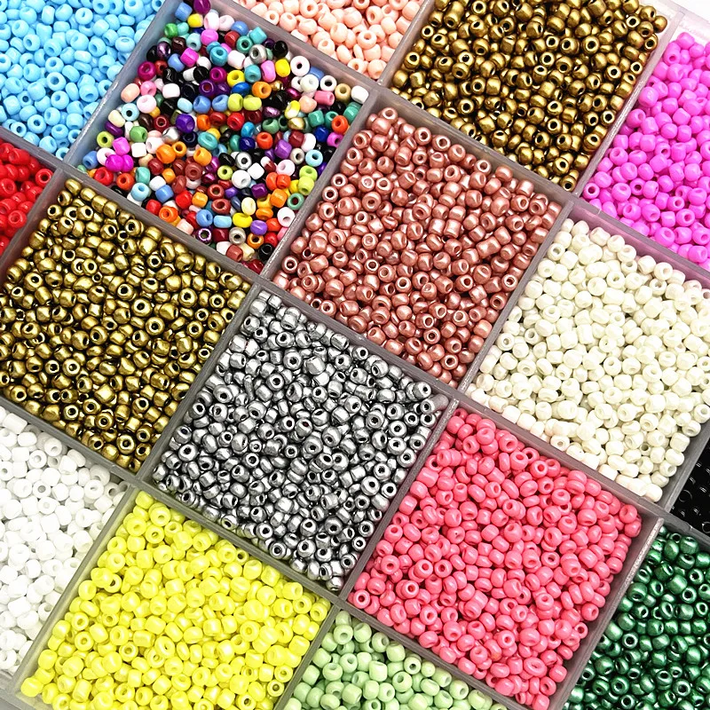 

15g 2mm 3mm 4mm Effect of The Lacquer That Bake Charm Czech Glass Seed Beads for Jewelry Making DIY Handmade Bracelet Accessorie