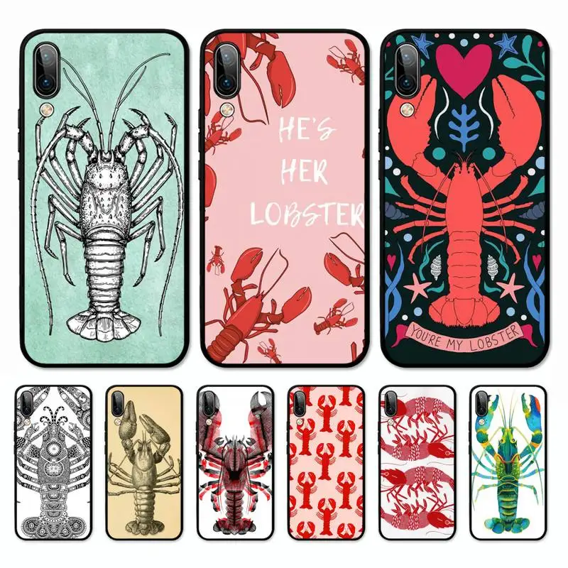 

Lobster art Phone Case for Vivo Y91C Y11 17 19 17 67 81 Oppo A9 2020 Realme c3