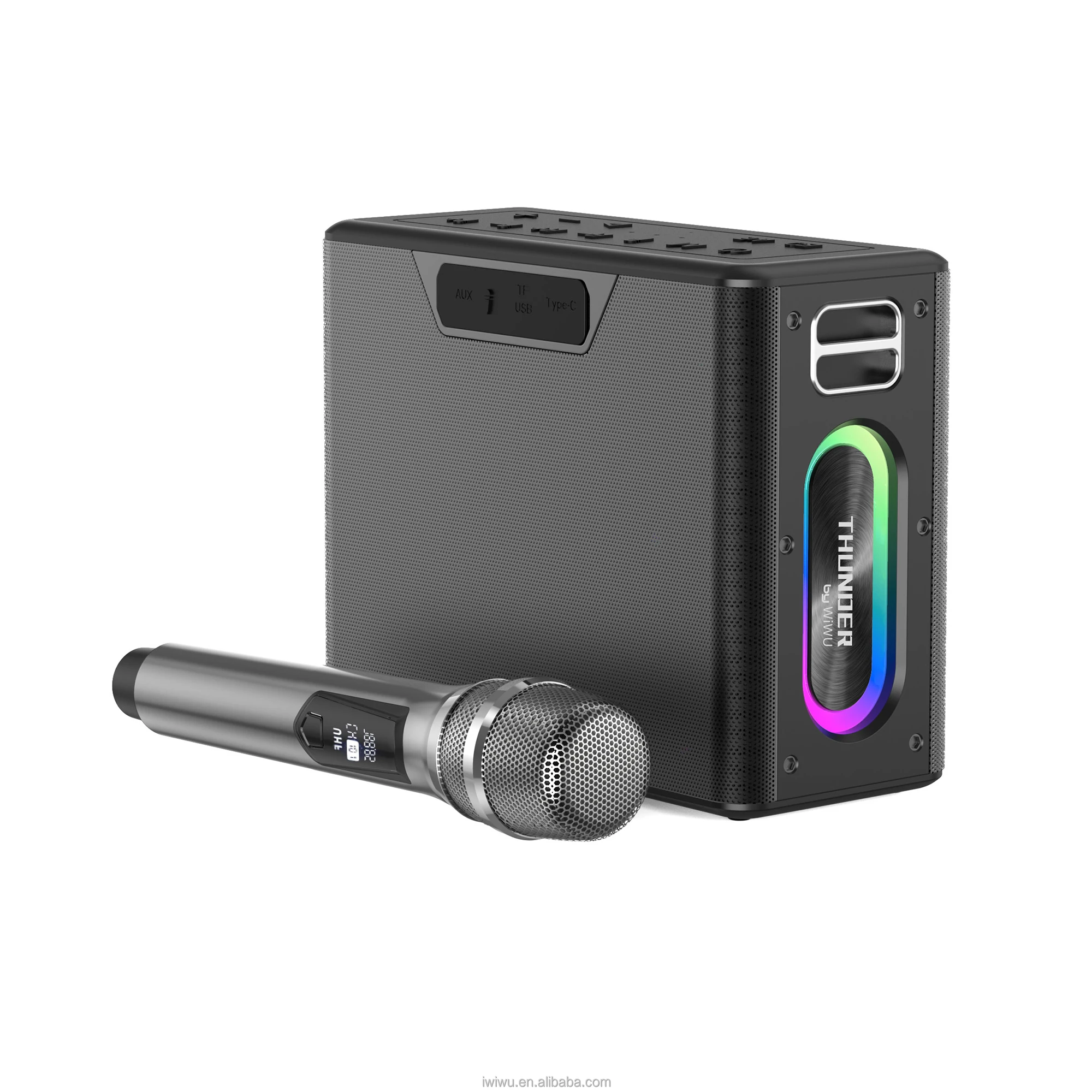 WiWU Премиум-звук беспроводной динамик RGB светодиодное освещение микрофон