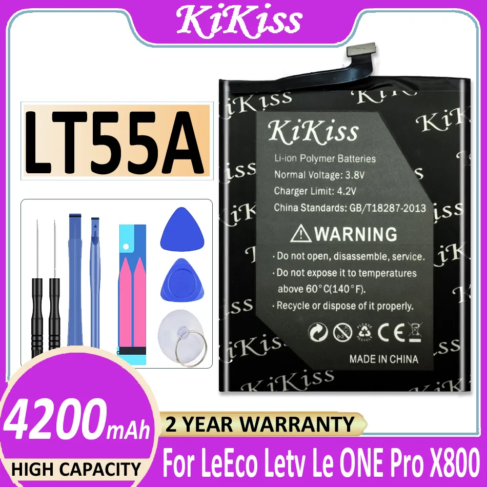 

Original KiKiss Battery 4200mAh For Letv LeEco Le 1 Pro X800 LT55A Bateria