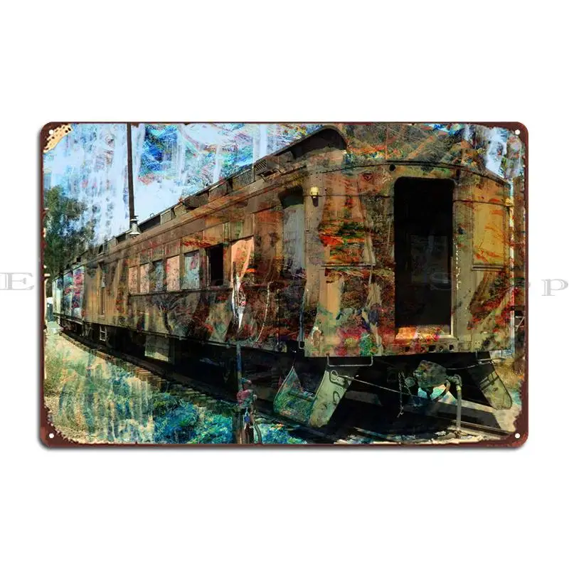 

Train Cars Metal Signs Party Party Home Printing Mural Tin Sign Poster