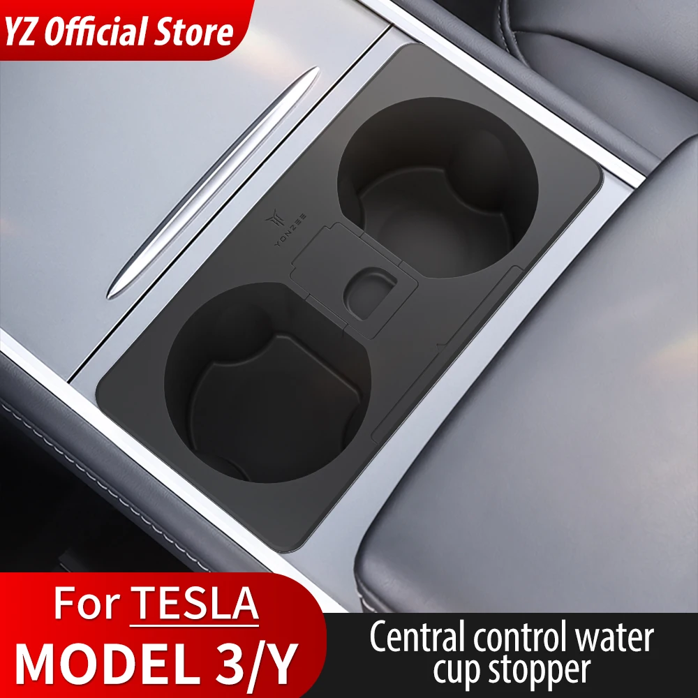 

YZ For Tesla Model 3 Model Y Water Cup Holder Stand Bracket For Tesla 2023 Model3 Ashtray ModelY Central Control Accessories