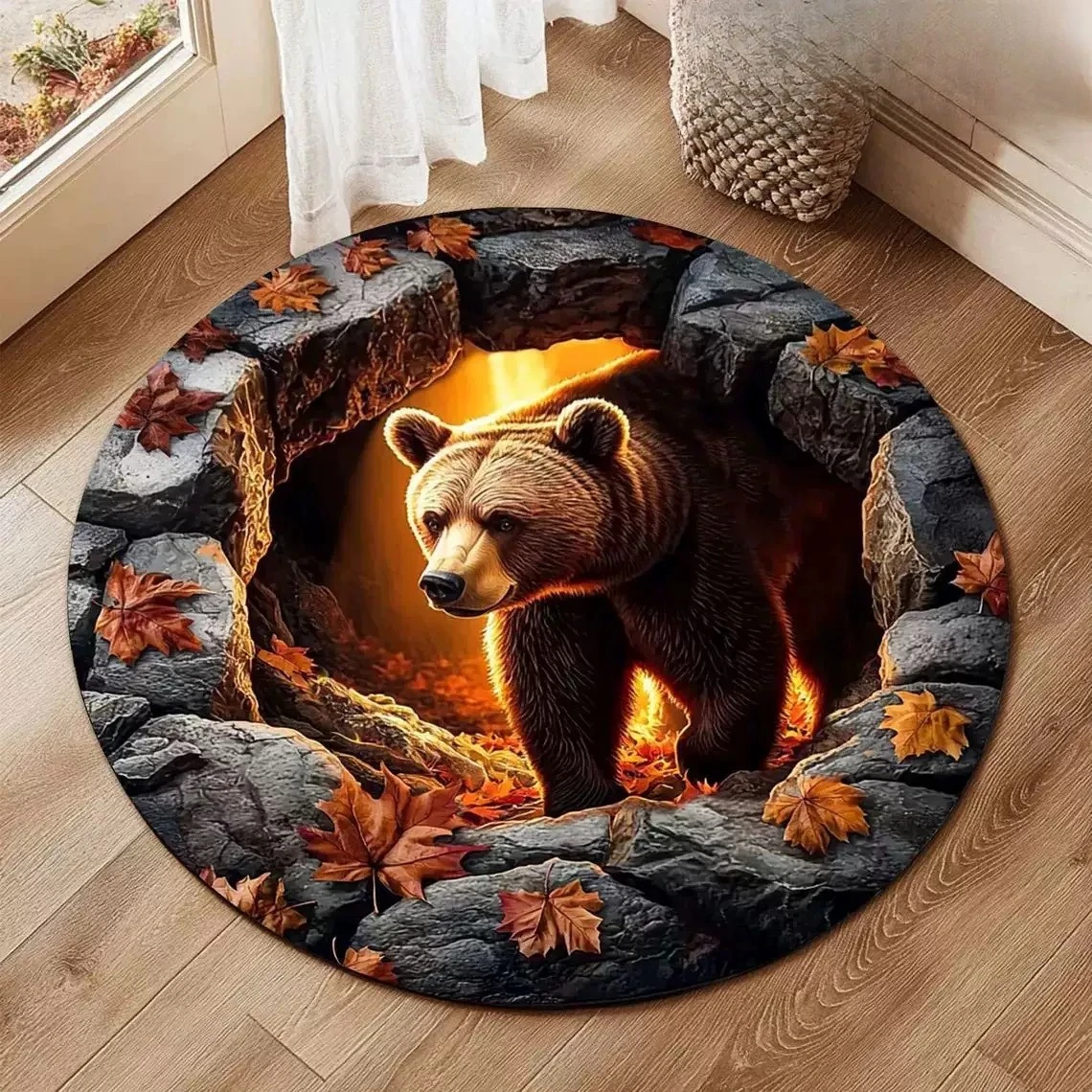 

3D Vision круглый ковёр из полиэстера для дома