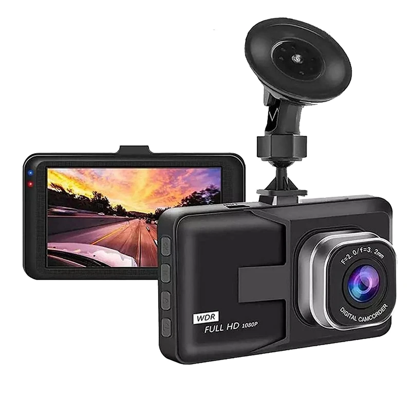 

1080P HD Car Dash Cam Front And Rear Car Driving Recorder Camera G-Sensor, Motion Detection, Parking Monitor