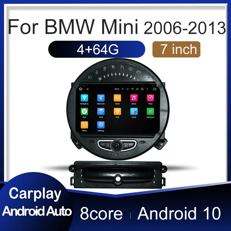 Автомобильный радиоприемник на Android для BMW Mini Cooper R56 R57 R58 R59 R60 (2006-2013) Carplay