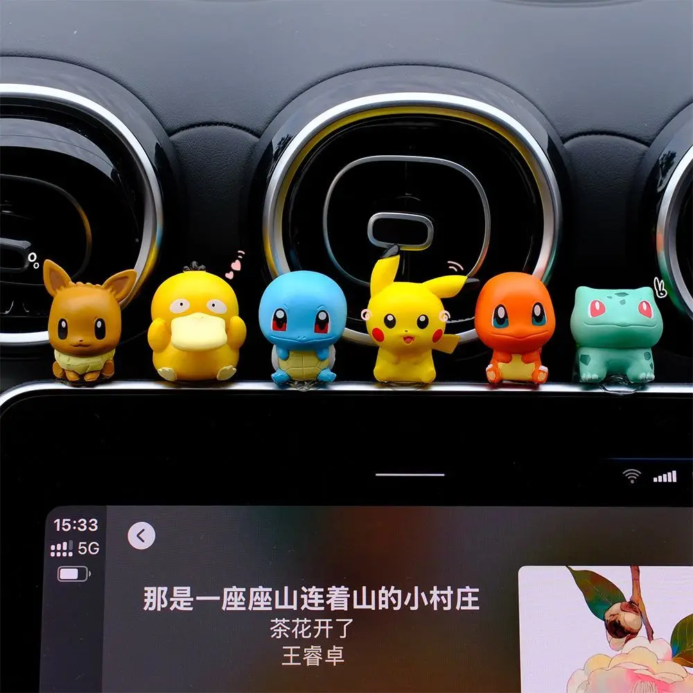 Фото Анимационные сувениры по мотивам Pokémon: фигурки Псайдака и Сквиртла, украшения для автомобиля, декор для центрального экрана автомобиля, подарки для друзей. №4