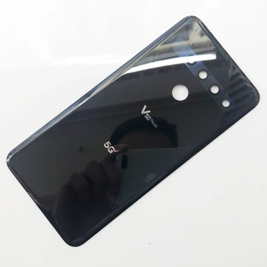 Стеклянная Крышка батарейного отсека для LG V50 ThinQ 5G + V500 V450 задняя крышка запасные
