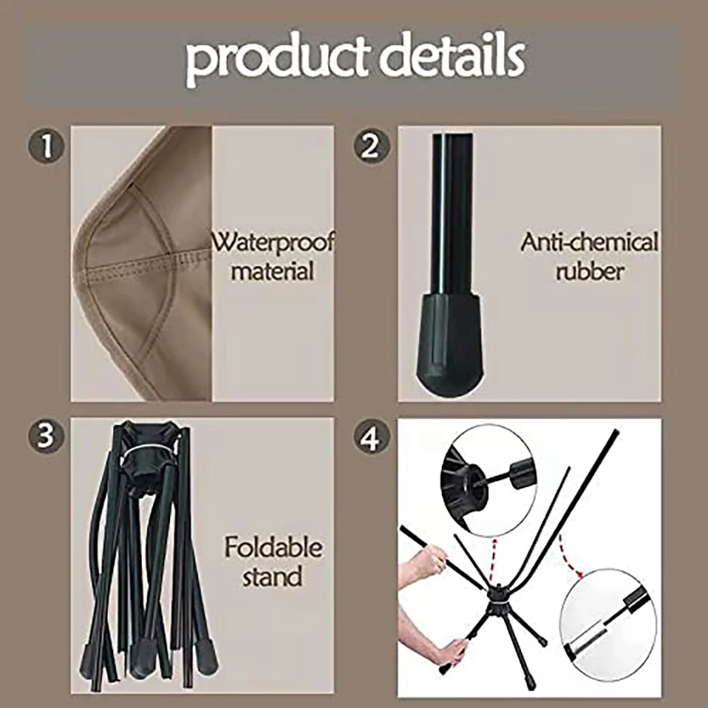 Промоция! Складное кресло для кемпинга компактное и портативное с поворотом на 360 градусов и сумкой для переноски для отдыха на природе, путешествий, пляжа и пикника.