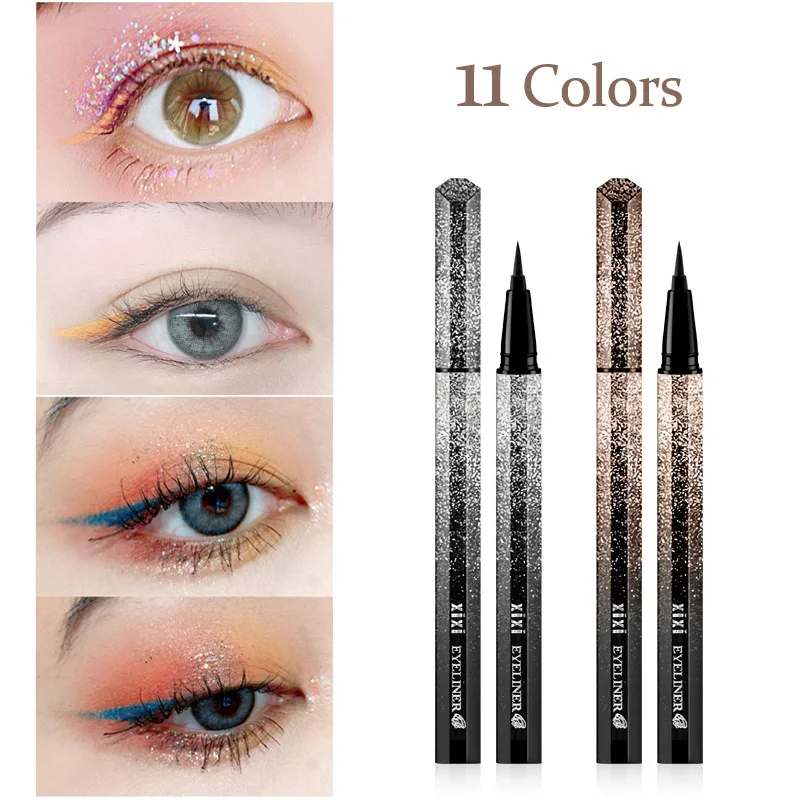 

11 Colors Long-lasting Waterproof Eyeliner Liquid Eye Liner Pen Pencil Makeup Cosmetic Beauty Tool Easy To Color Eyeliner