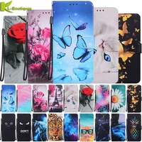 Huawei Smart 2019 Case Flip Case For Coque Huawei Psmart 2019 Smart 2021 2020 PSmartZ Cover Painted Wallet Phone Cases