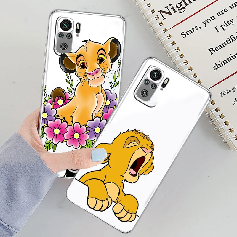 

Disney The Lion King Art Transparent Cover Phone Case For Xiaomi Redmi K50 K40 Gaming 10 10C 9AT 9A 9C 9T 8 7A 6A 5 5G Armour