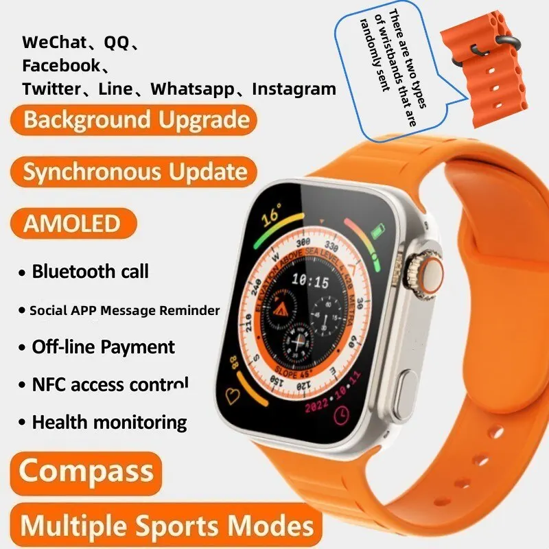 

FEELLING C800 The New WatchUltra Bluetooth Connected Smartwatch Sports Watch NFC Multi Purpose Call Sports For Apple And Android