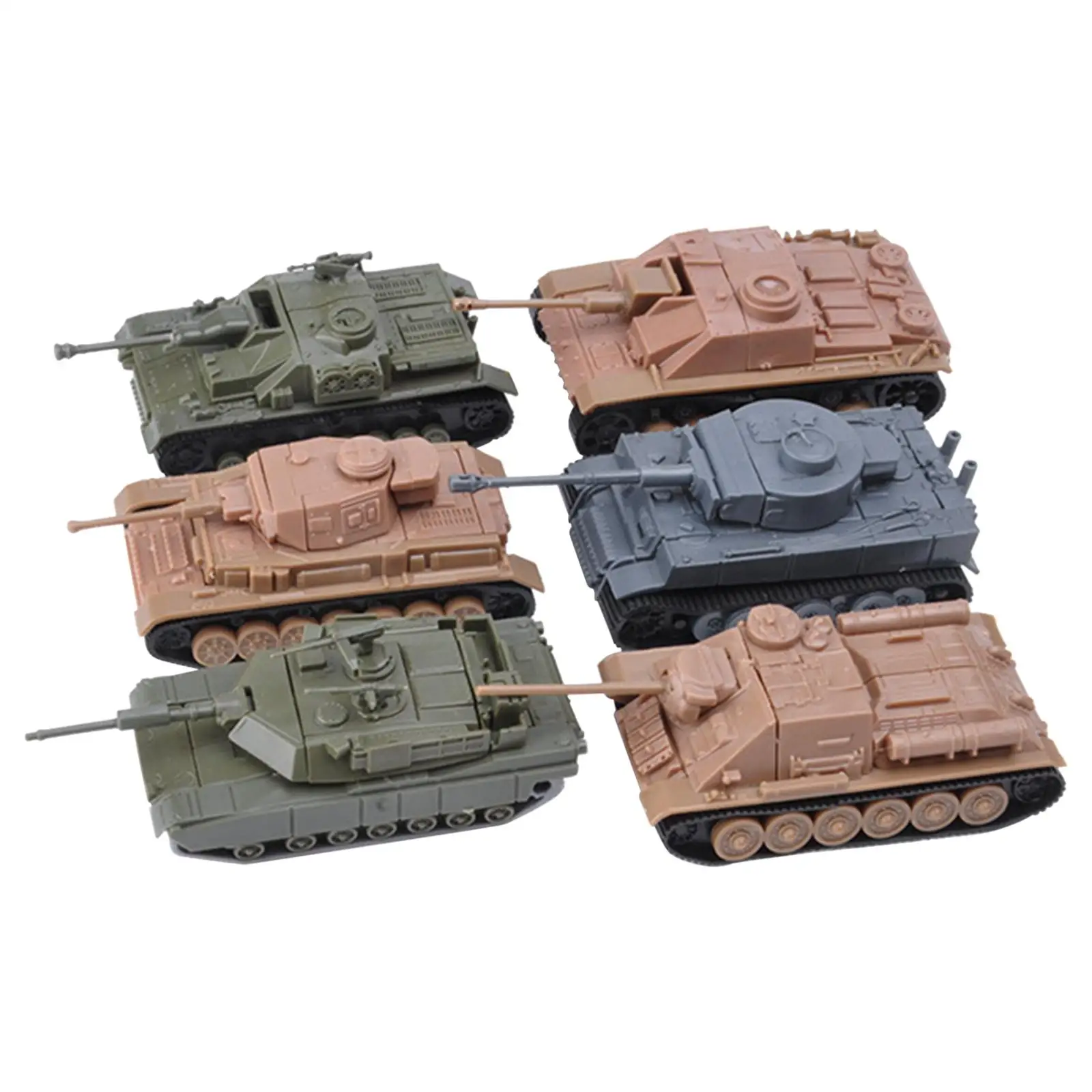 

Коллекционные игрушечные танки 6 шт., набор для сборки игрушек в стиле милитари, вечерние начинающих, детей, взрослых и детей