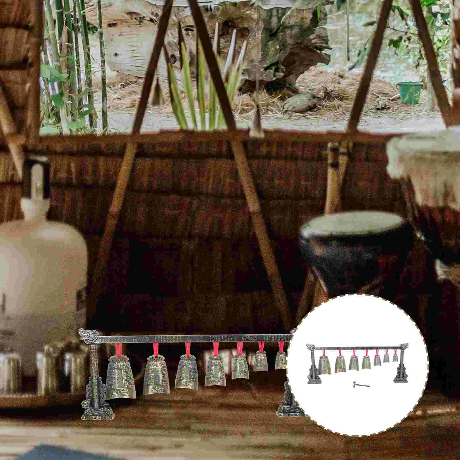 

Chimes Instrument Chinese Percussion Ancient Retro Ornament Metal Home Decoration Folk Festival Gift Artifact Style Artificial