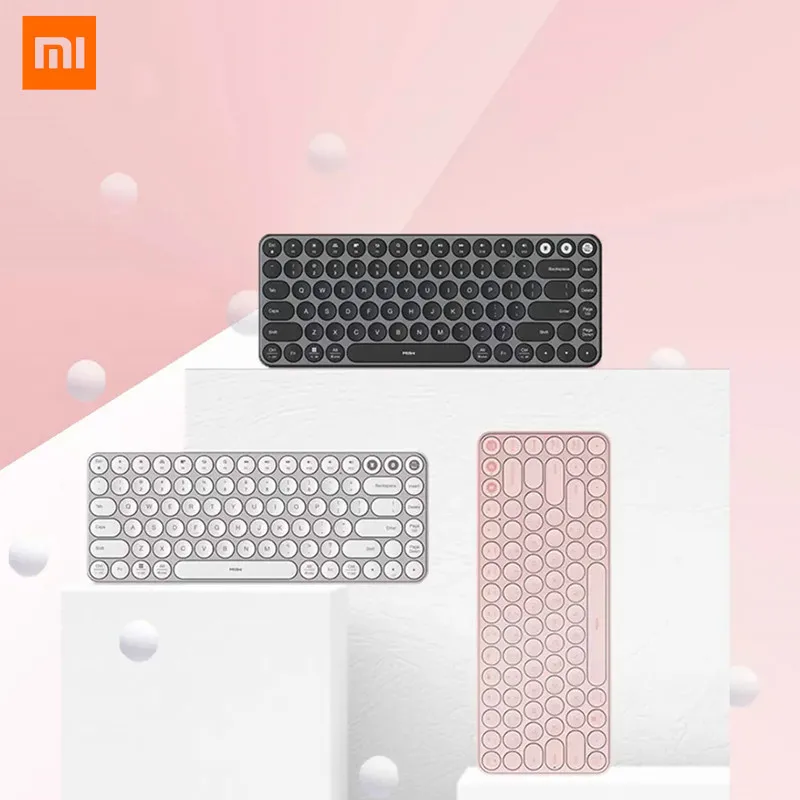 Xiaomi MIIIW Mini Bluetooth Dual Mode Keyboard 85 Keys 2.4GHz Multi System Wireless Keyboard For Office Computer Laptop Tablet