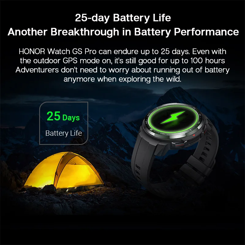 

Honor Watch GS Pro Smart Watch SpO2 Smartwatch Heart Rate Monitoring Bluetooth Call 5ATM Sports Watch for Men
