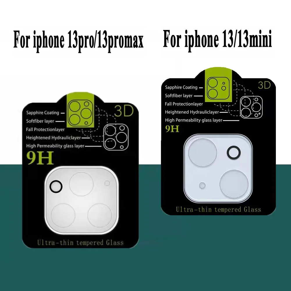 100pcs Full Covered Back Camera lens for iPhone 14 Pro Max Screen Protector for iPhone 14 12 13 Pro Max Camera Protector Glass