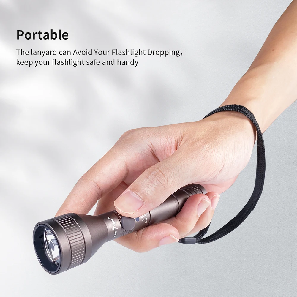 Миниатюрный светодиодный фонарик PEETPEN L9 800 лм зарядка через USB 4 режима освещения