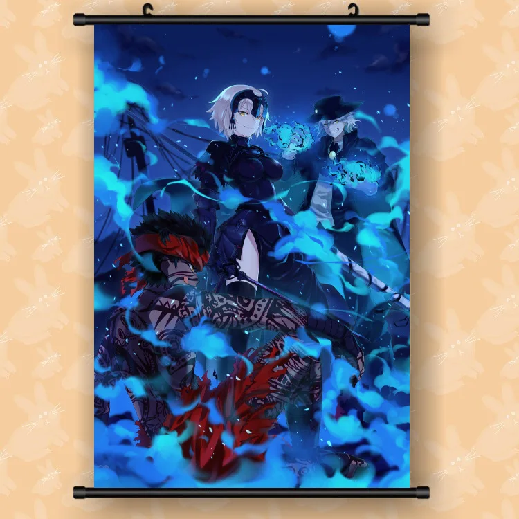 Аниме Fatego Fate Grand Order Свиток для подвешивания картина с рисунком из мультфильма Go