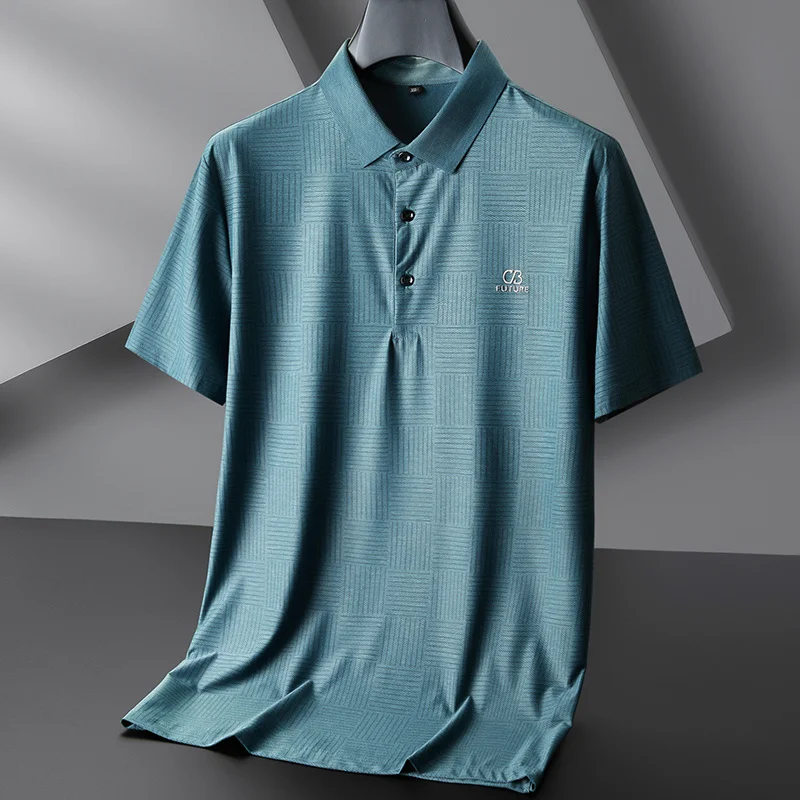 Новинка 2023 брендовые летние деловые рубашки 7XL 6XL 8XL для мужчин повседневная