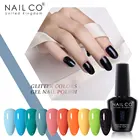 NAILCO, 131 цветов, Полупостоянный Гель-лак для ногтей, Зимняя серия, светодиодный лак для дизайна ногтей, отмачиваемый, серия, маникюрный Гель-лак, блеск
