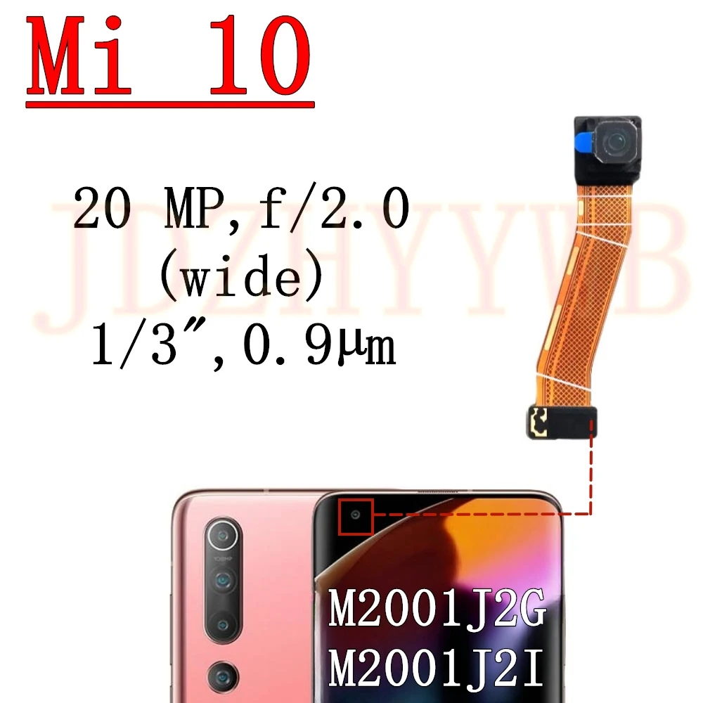 Фото Задняя передняя камера для Xiaomi Mi 10 5G M2001J2G, M2001J2I, полный комплект, широкий модуль задней камеры, замена гибкого кабеля №3