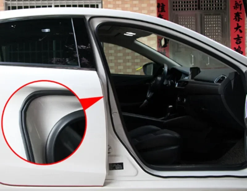 5 м автомобильная резиновая уплотнительная лента наклейка B-образной формы для Seat