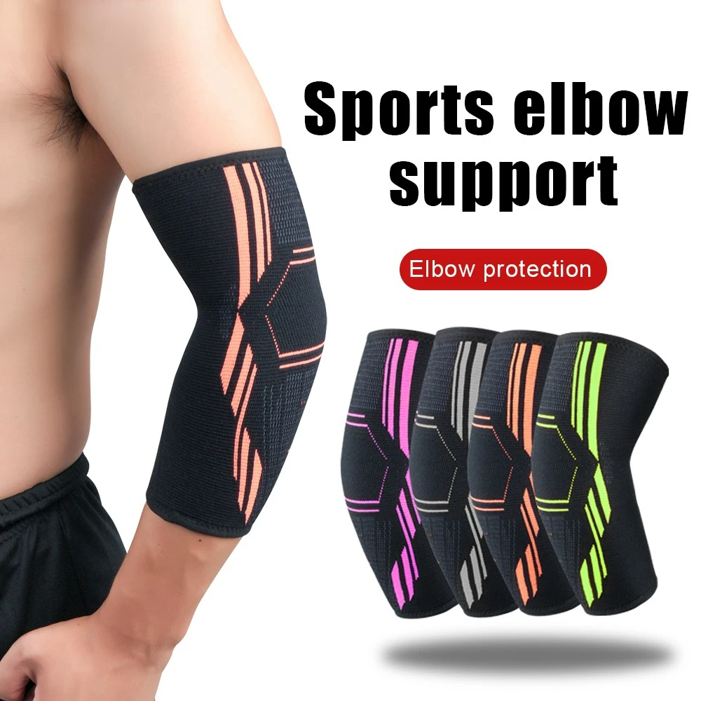 

2Pcs/Pair Fitness Compression Elbow Brace Support Sleeve Tennis Golf Treatment Reduce Joint Pain Bandage Protector Pads