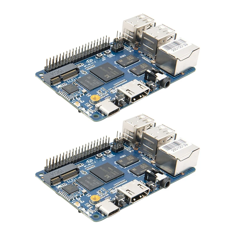 For Banana Pi BPI-M4 1GB/2GB DDR4 RAM Realtek RTD1395 A53 Quad Core 64Bit Development Board Support 8G EMMC Flash