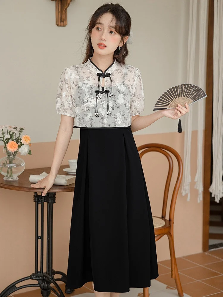 

2023 spring and summer women's clothing fashion new Shirt Suspender Dress 0621