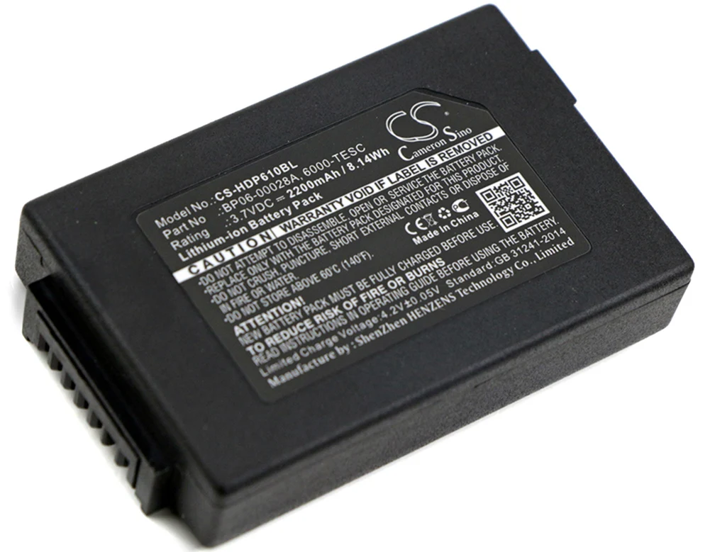 Кэмерон китайско 2200mA Батарея для сканер штрих-кода Honeywell Дельфин 6500 ScanPal 5100 6000-BTSC