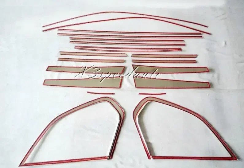 Нержавеющая сталь 304 20 шт. рама стойки B с полным окном вокруг накладки для BMW X5 E70