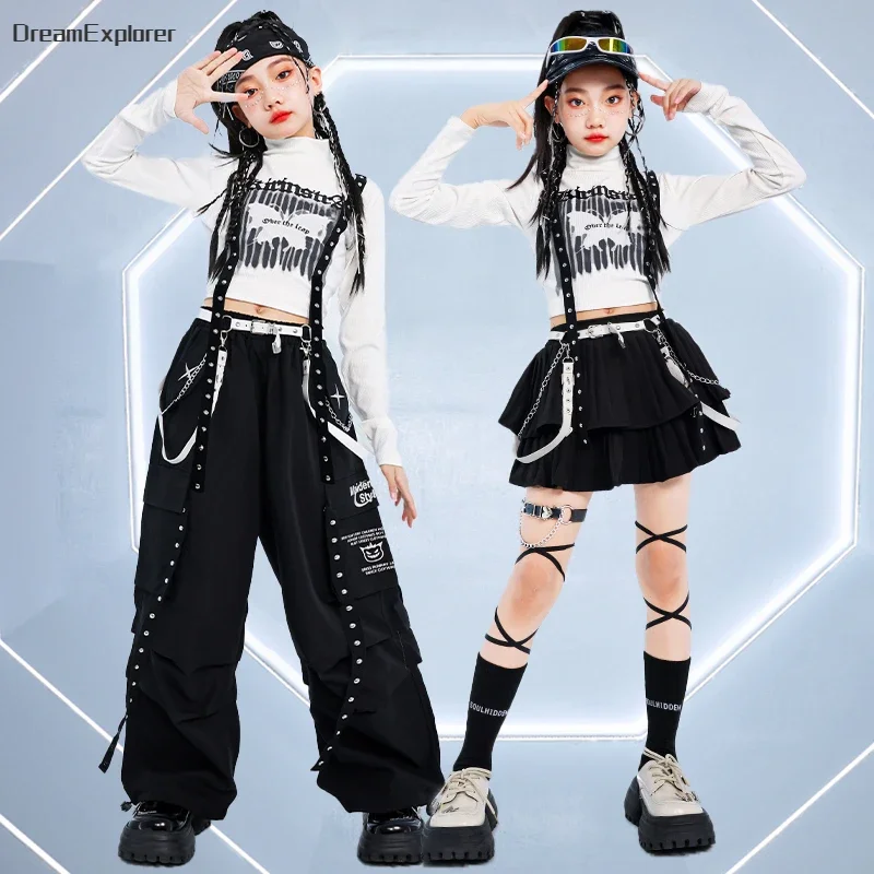 Крутой кроп-топ в стиле K-pop для девочек