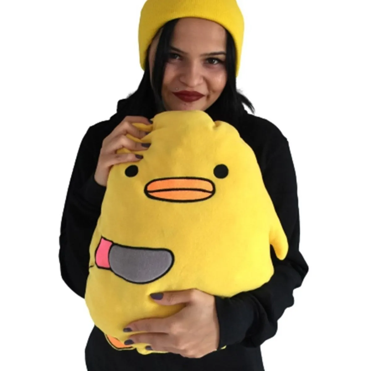 

Симпатичная мягкая Желтая Мягкая волокнистая плюшевая кукла-Цыпленок, детская подушка, эргономичный дизайн, практичные товары