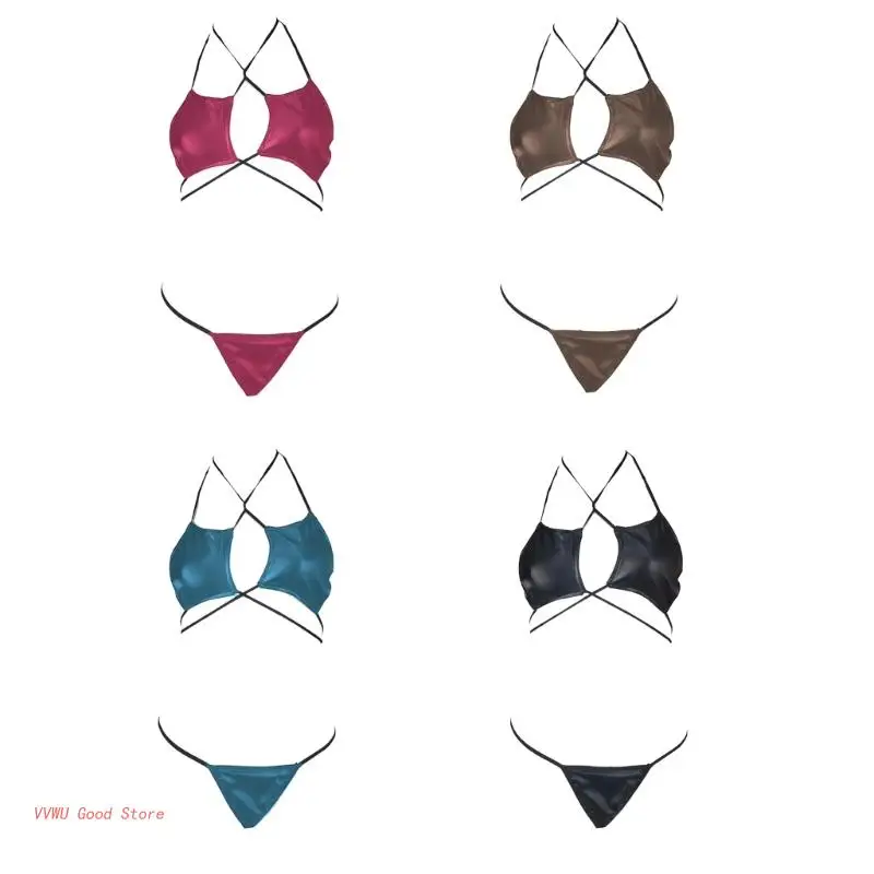 

Summer Halter Bikinis Set Glitter Star Shape Swimwear 2 Piece Swimsuit for Women