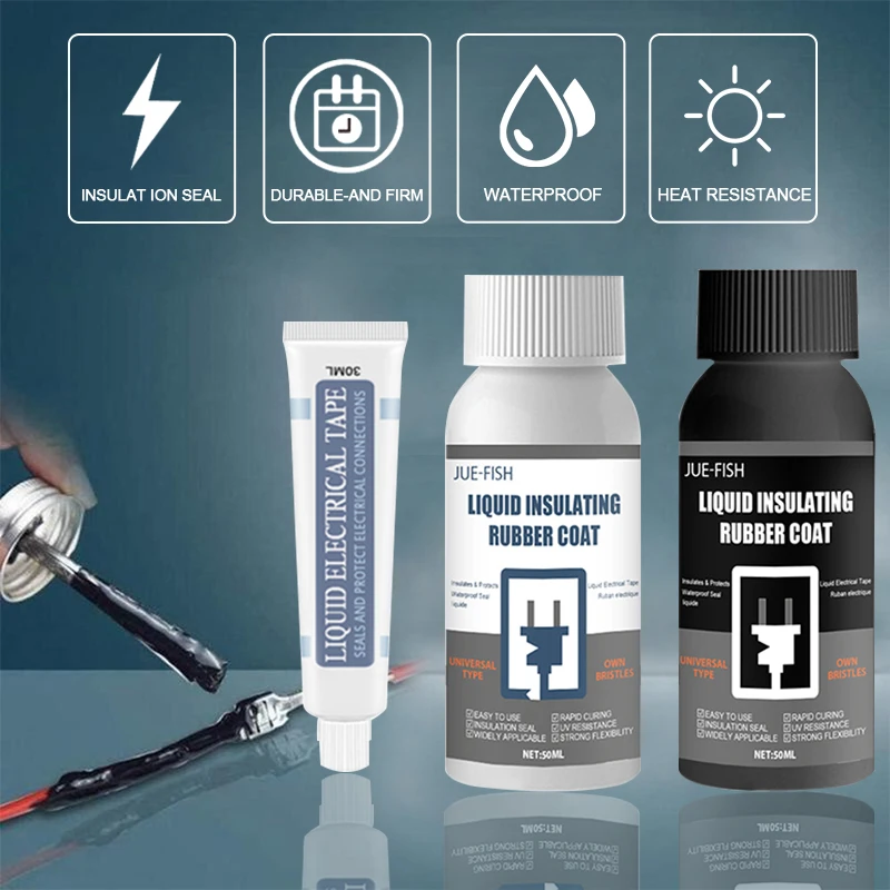 

Waterproof UV Liquid Insulating Glue Silicone Electrical Sealant Tape Paste Fast Rubber Fixed Dry Lamp Board Electronic Sealant