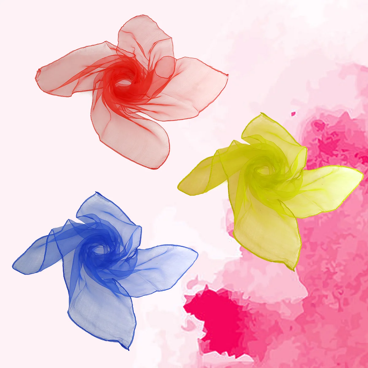 

Scarves Scarf Juggling Square Dance Playkids Hemmed Rhythm Silk Silks Props Dancing Colored Childrensmal