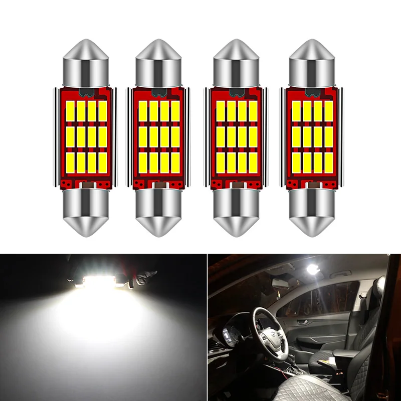 Светодиодная лампа Canbus 36 мм C5W для номерного знака Mercedes Benz W169 W203 W208 W209 W210 W211 W212 6000K