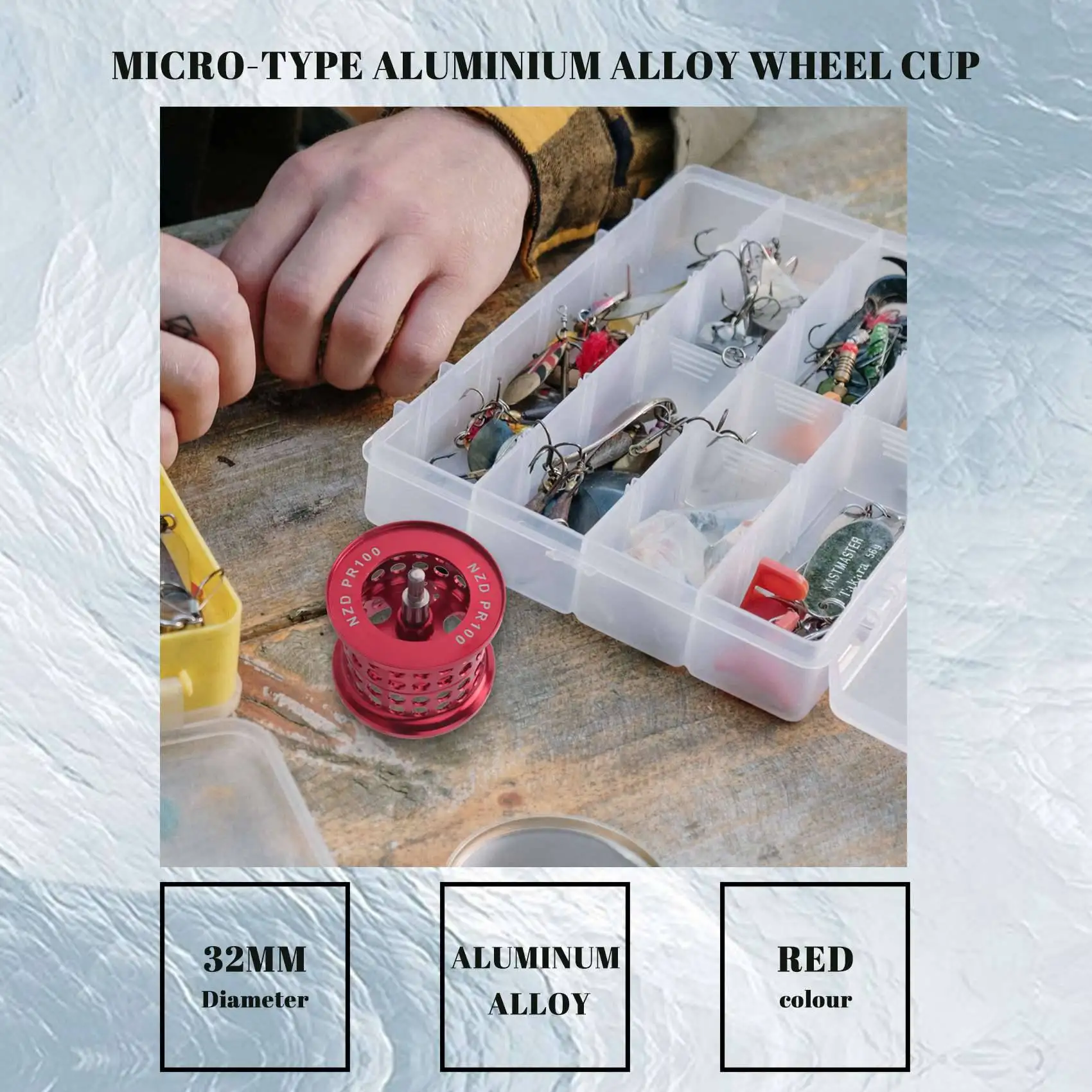 Катушка для рыболовной катушки Micro-Type катушка из алюминиевого сплава аксессуар