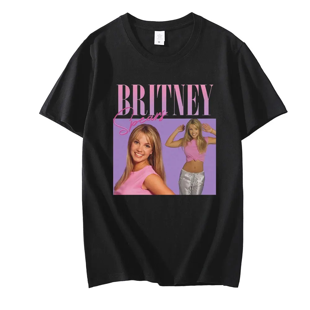 Футболка Britney Spears с красивым фото для женщин хипстерская хлопковая Повседневная
